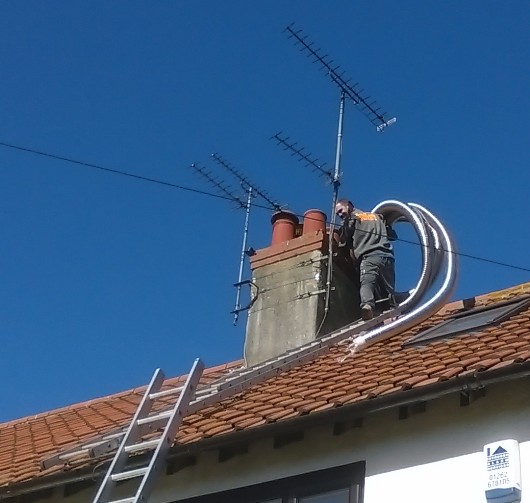 Man on Roof