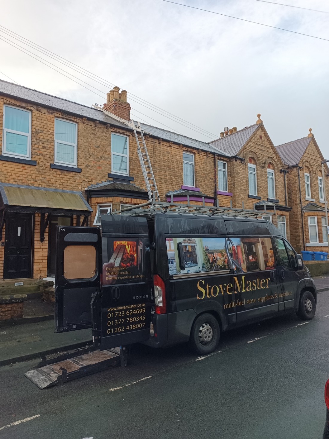 Our van getting on with it